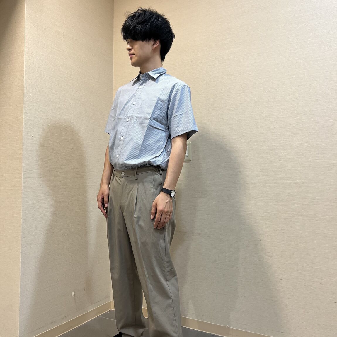 紳士 シャツ ストライプ柄