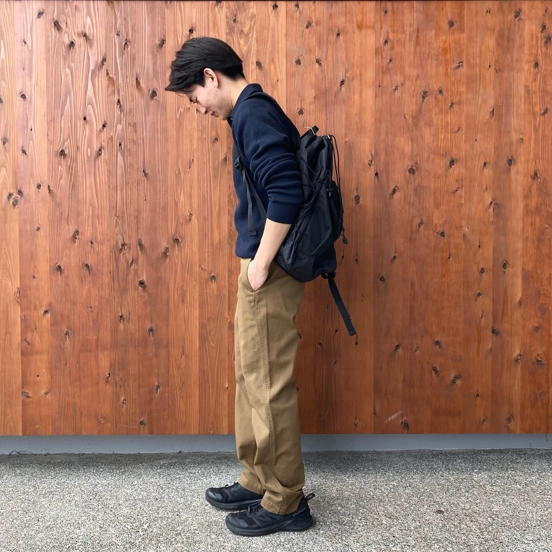 洗える畦編みポロセーター