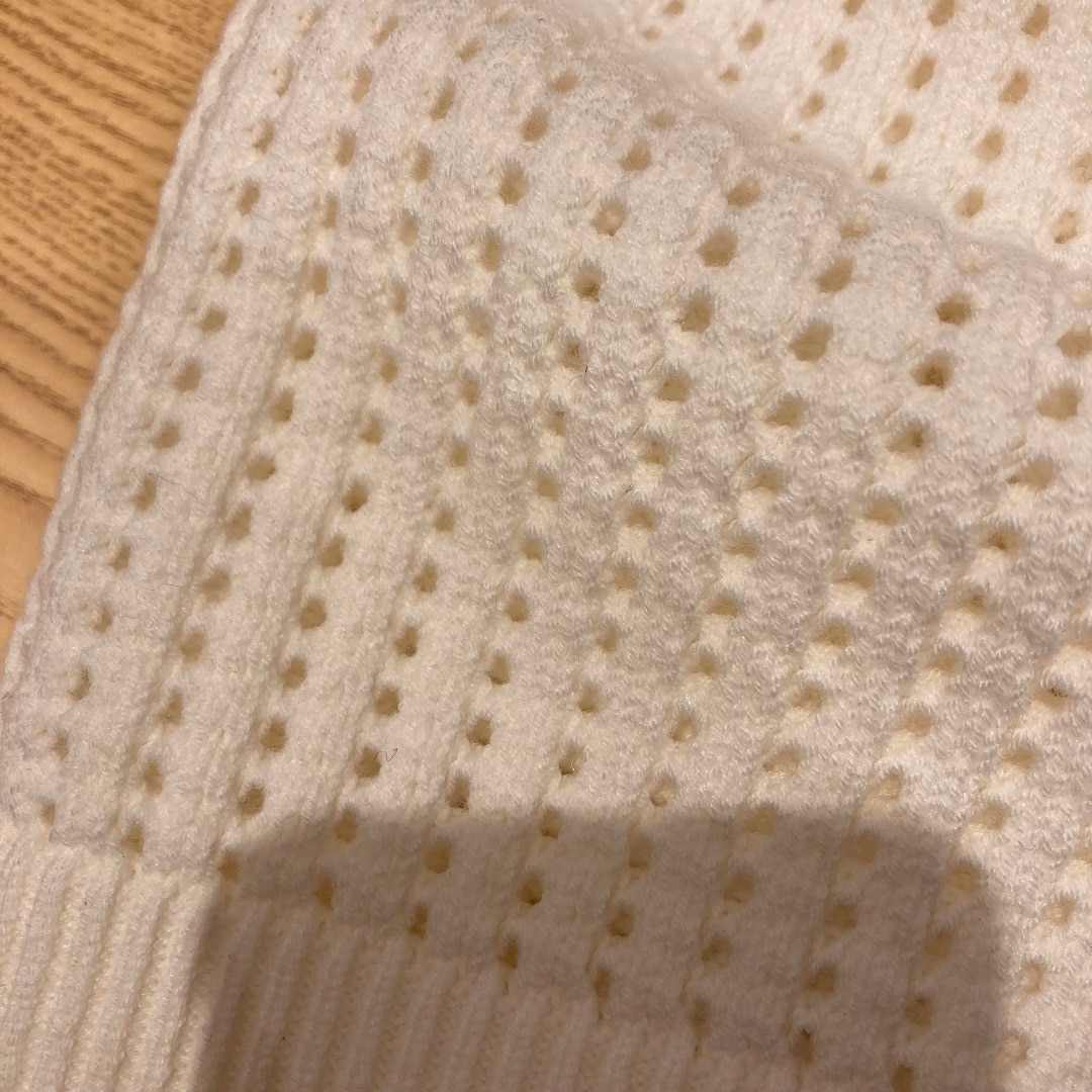 洗えるメッシュクルーネックセーター