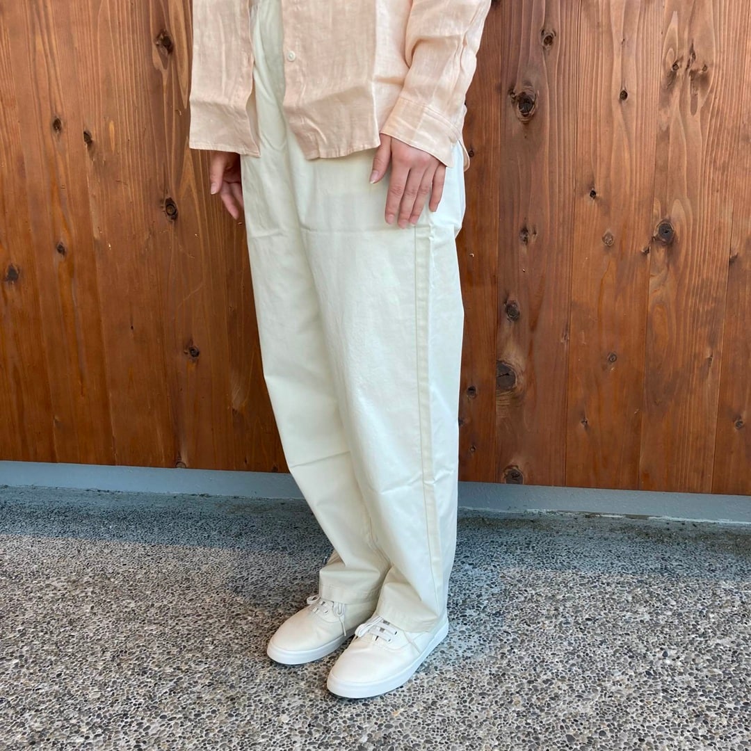 リネン洗いざらしレギュラーカラー長袖シャツ