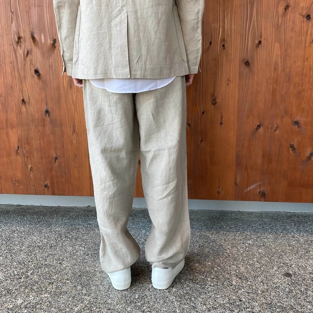 リネン洗いざらしジャケット