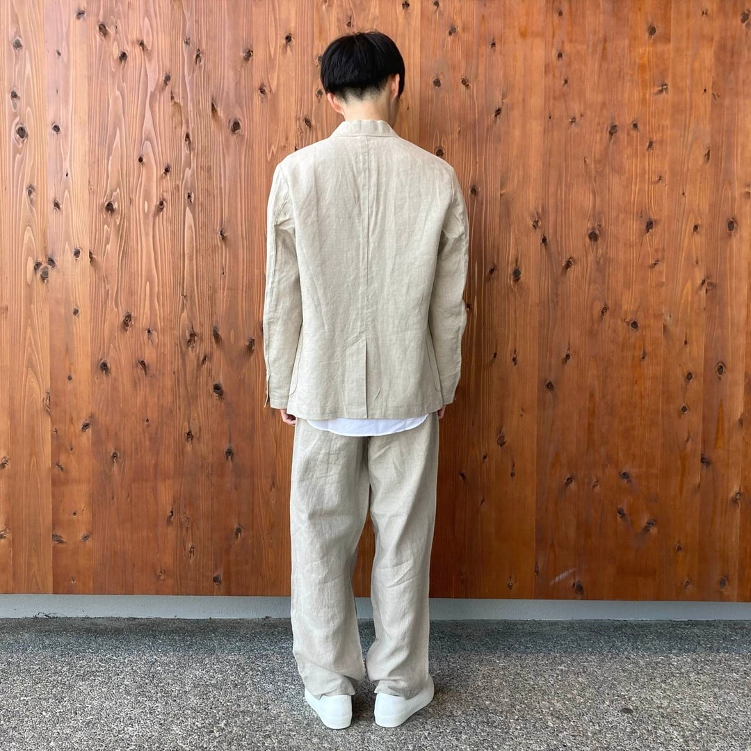 リネン洗いざらしジャケット