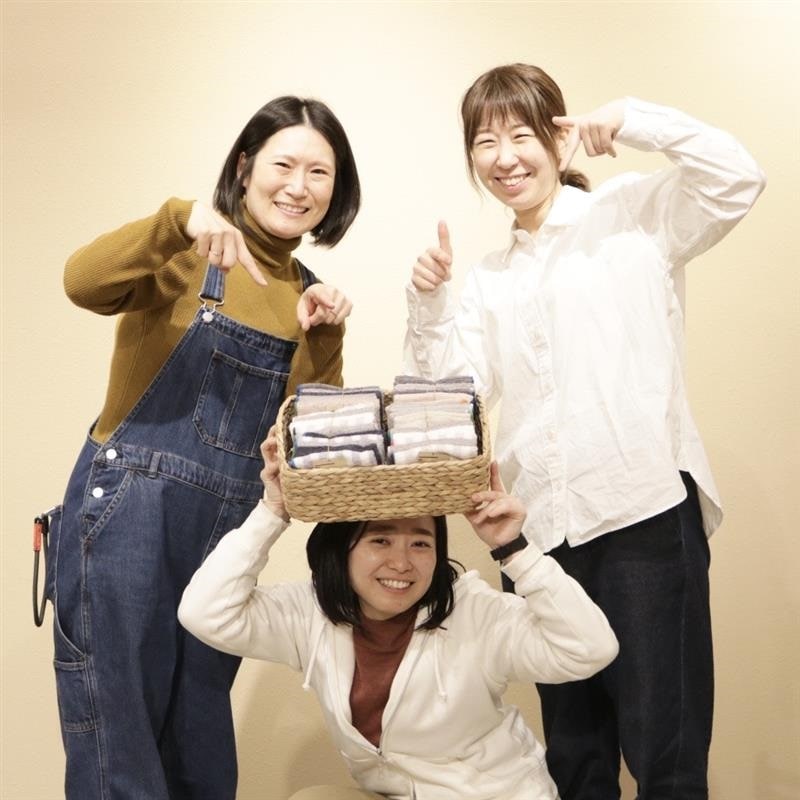 タオルとスタッフ