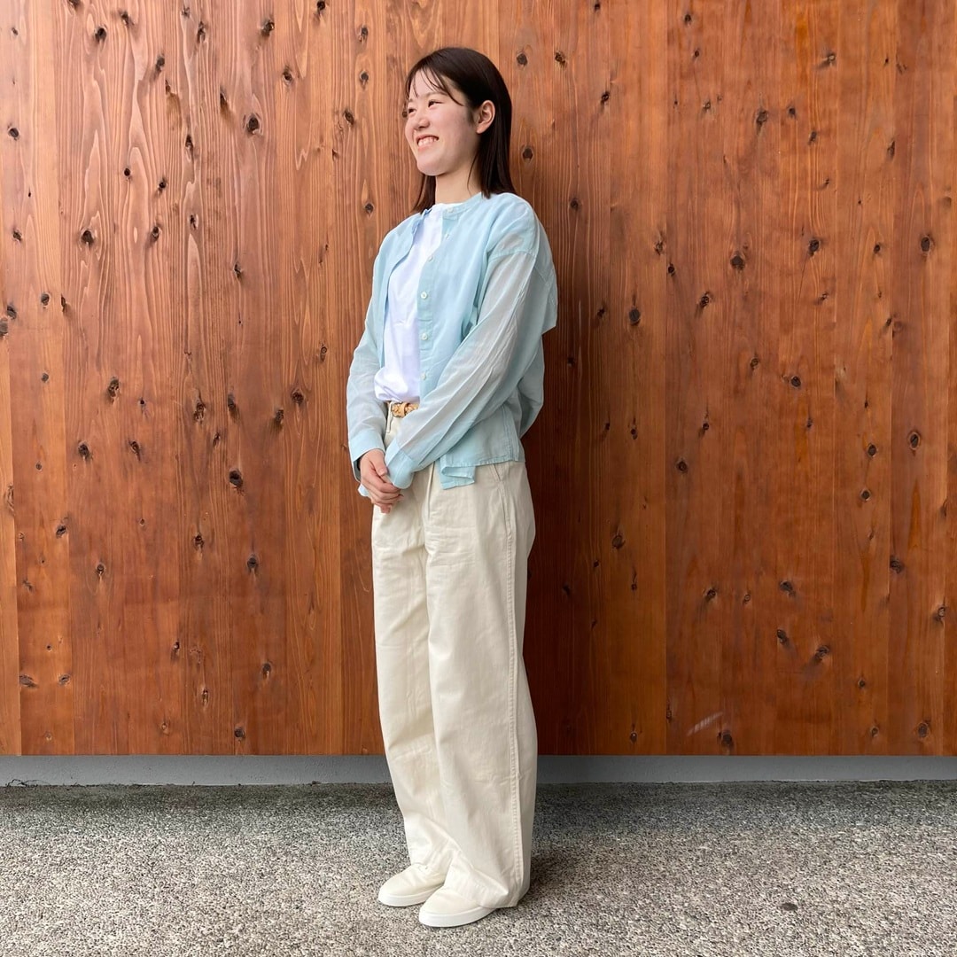 強撚シアー長袖シャツ