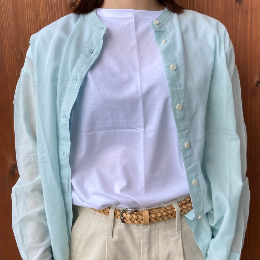 強撚シアー長袖シャツ