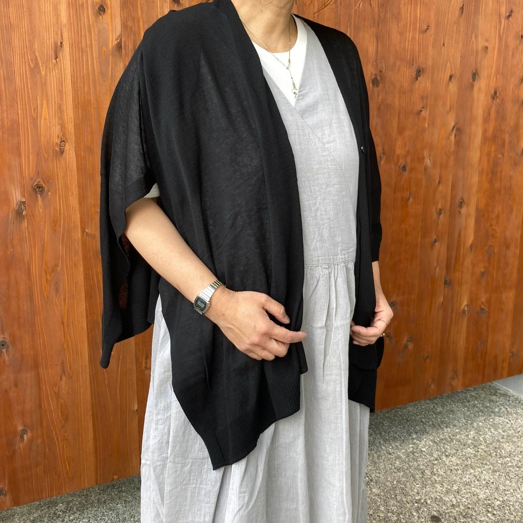 強撚シアーカシュクールワンピース