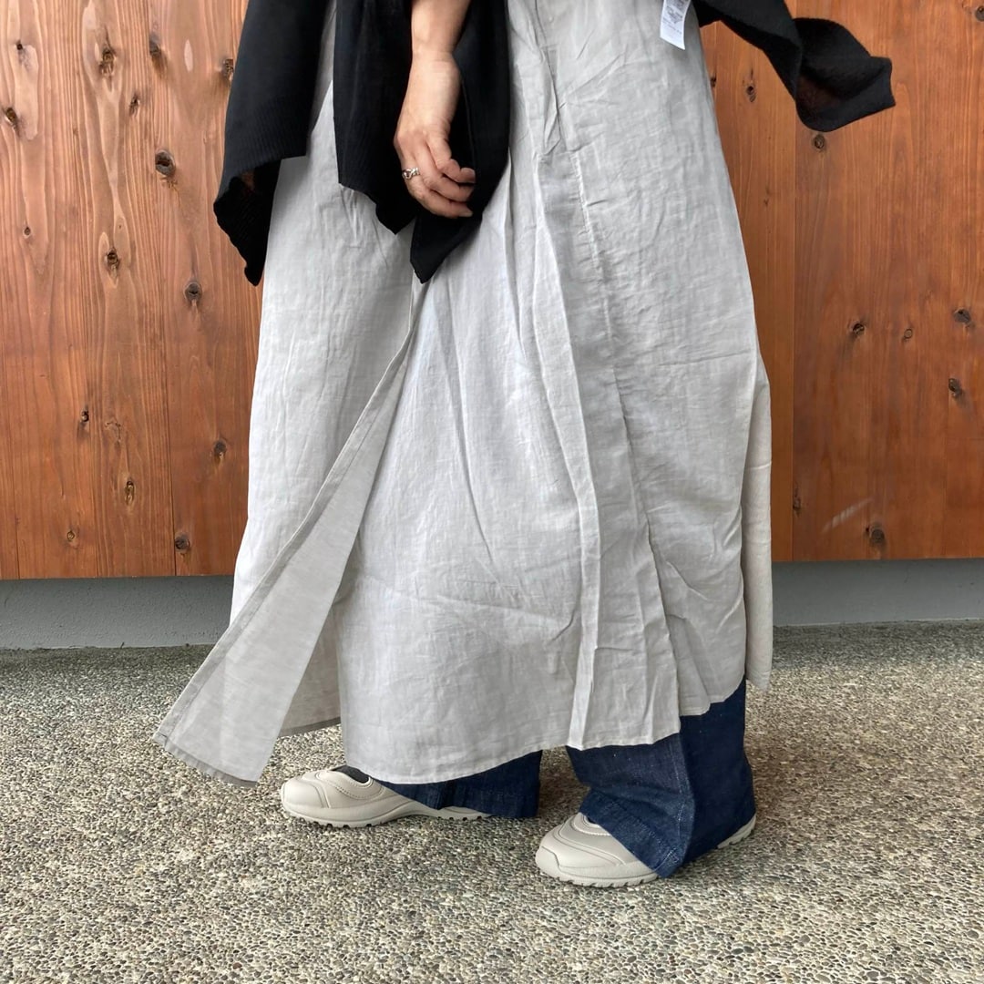 強撚シアーカシュクールワンピース