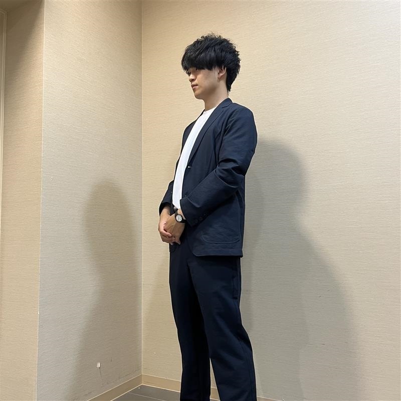 紳士 ジャケット セットアップ ネイビー