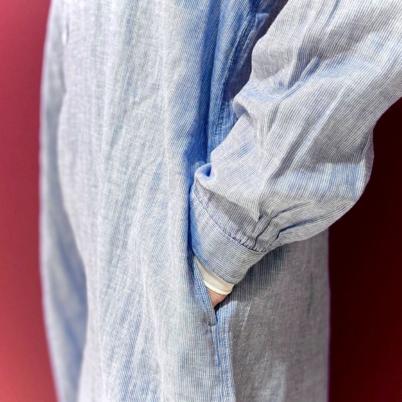 カポック混二重ガーゼワンピース