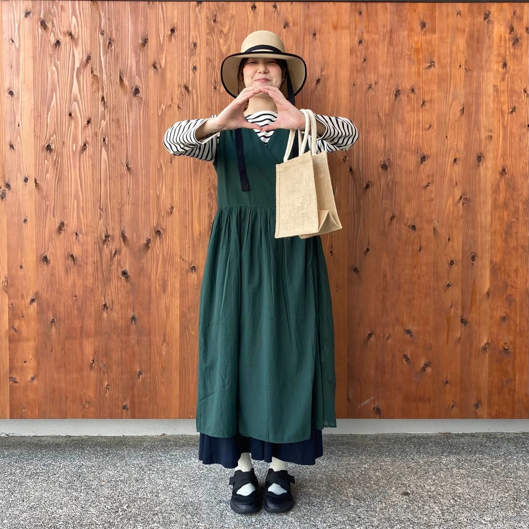 強撚シアーカシュクールワンピース