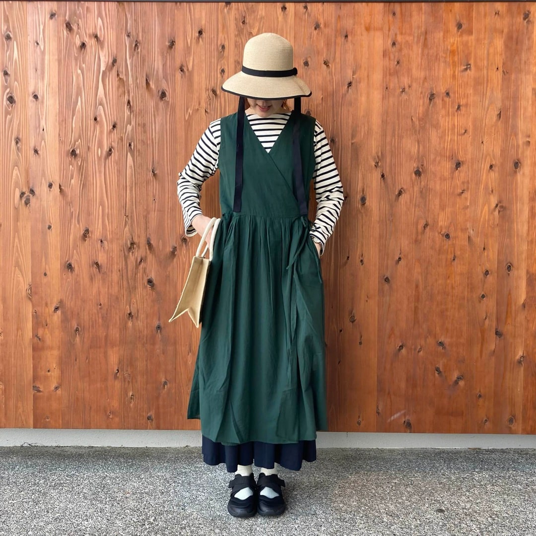 強撚シアーカシュクールワンピース