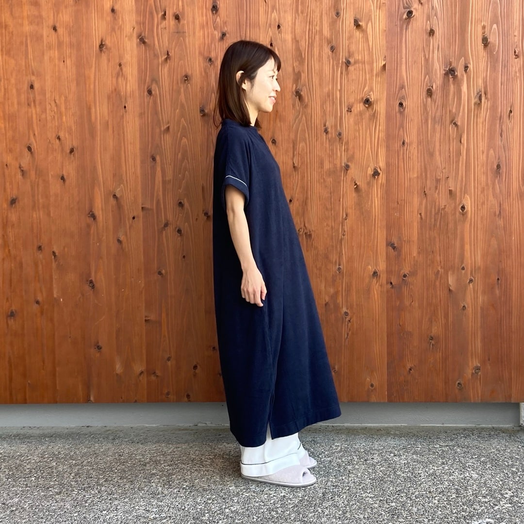 着るタオル両面パイル半袖ワンピース