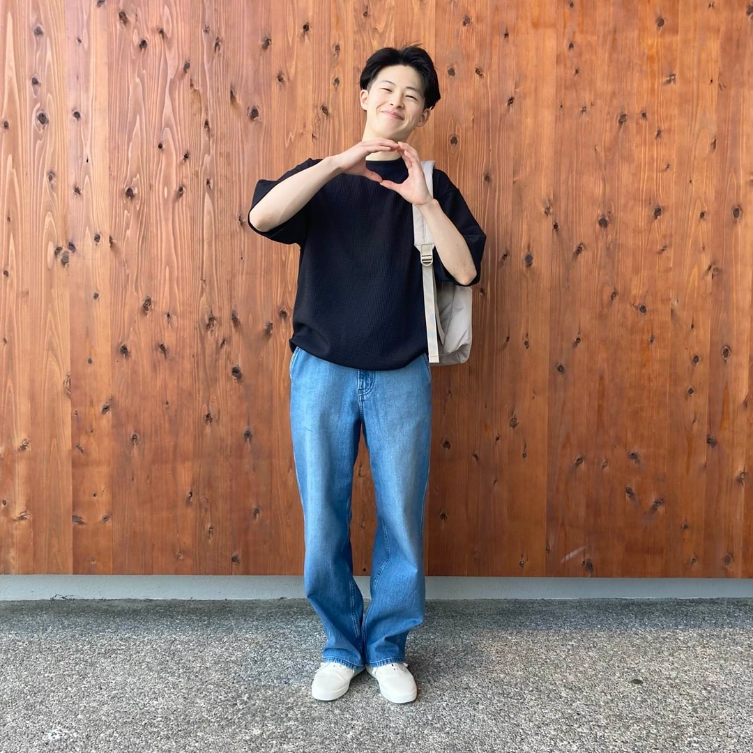 uvカット乾きやすいワッフルクルーネック半袖Ｔシャツ