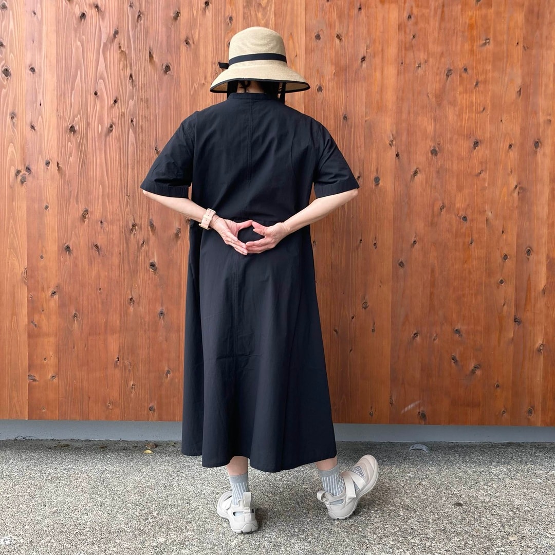 涼感半袖シャツワンピース