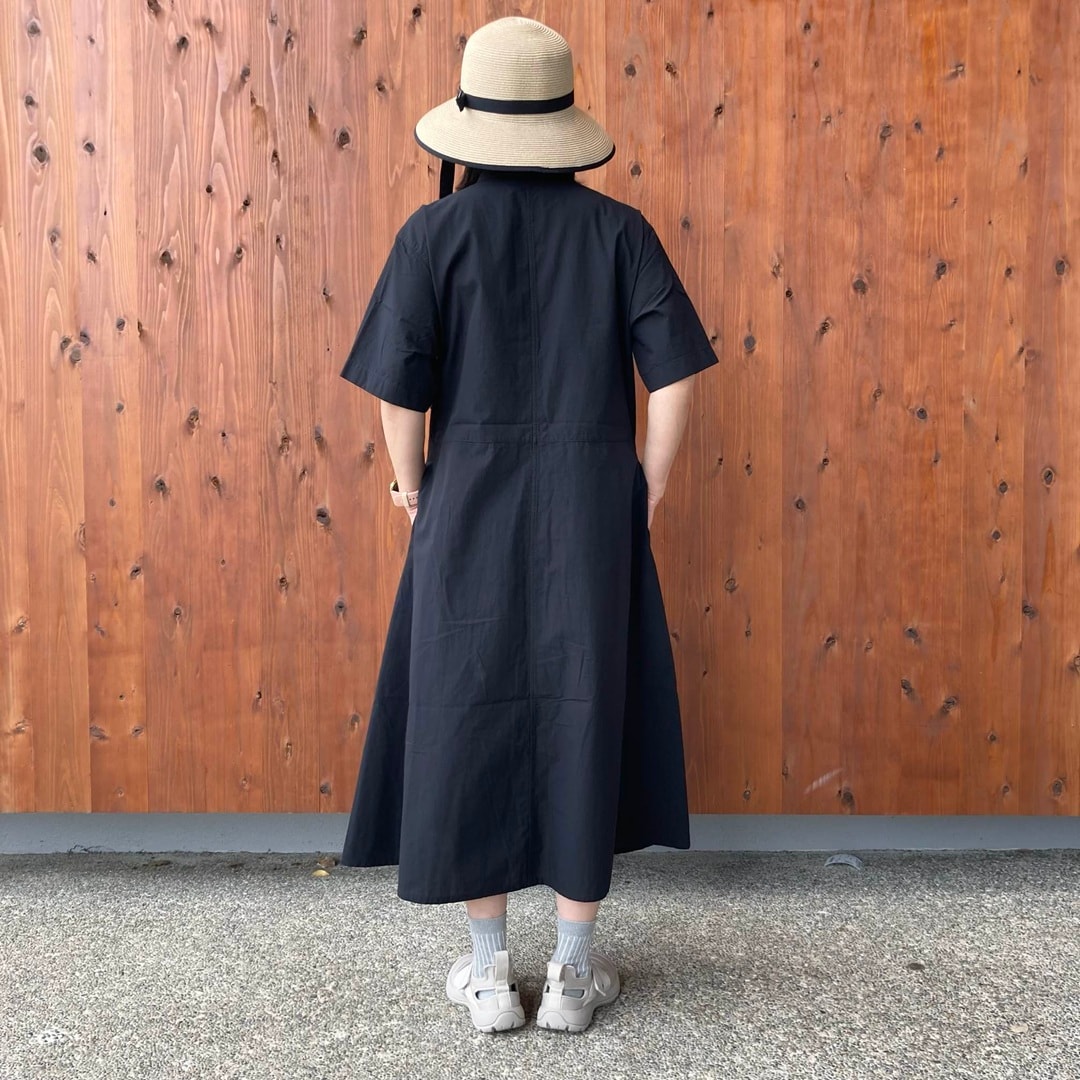 涼感半袖シャツワンピース