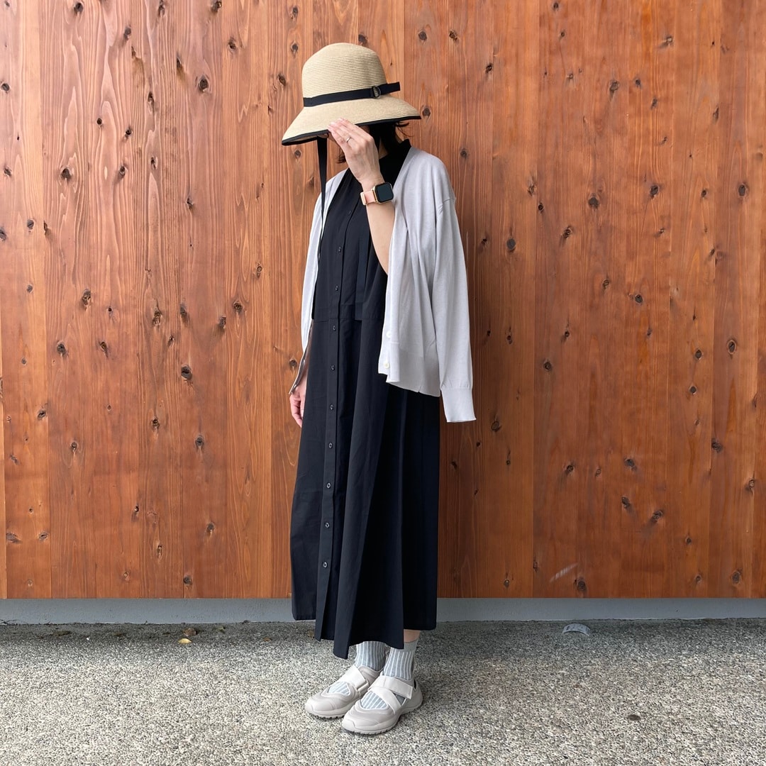 涼感半袖シャツワンピース