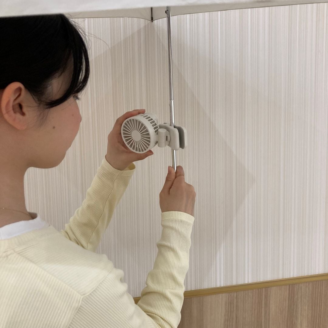 【ゆめタウン佐賀】『置いても使える　充電式クリップファン』についてご紹介
