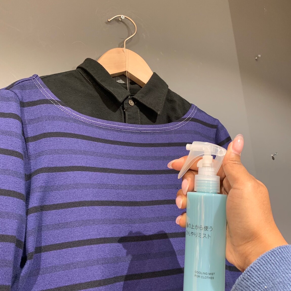 【岡山表町商店街】お出かけ前に！「服の上から使う　ひんやりミスト」