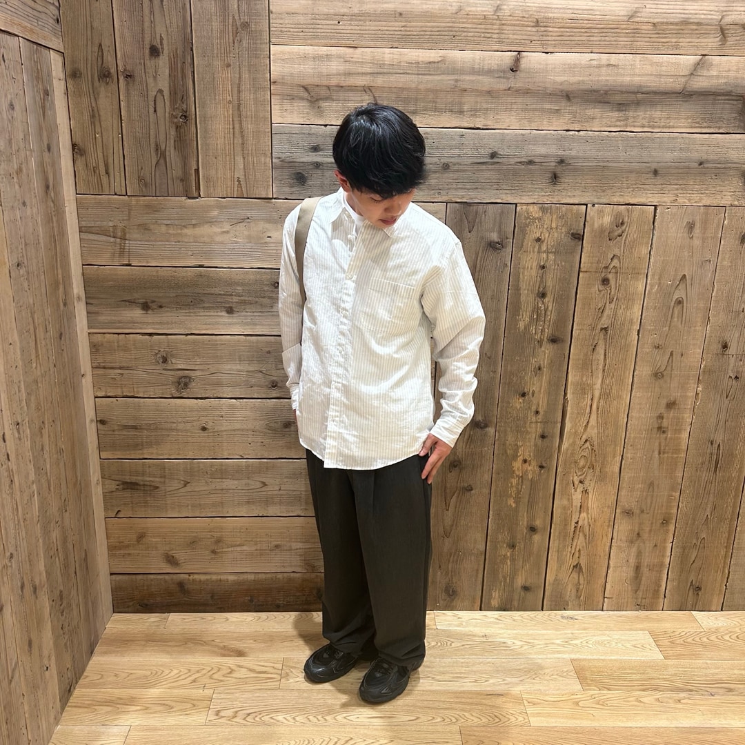 ヘンプコットン　長袖シャツ