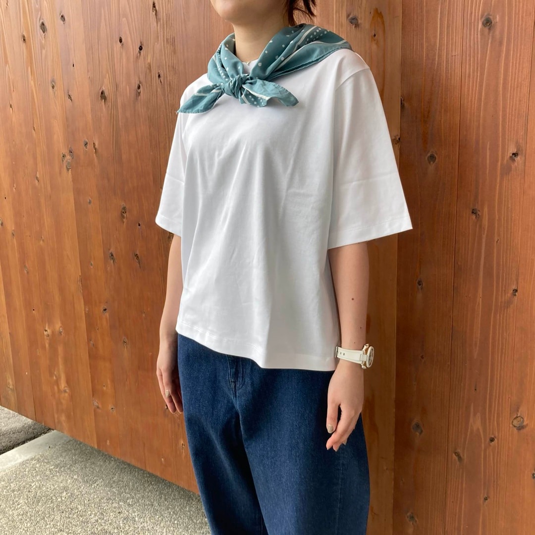 涼感UVカットクルーネックワイド半袖Ｔシャツ