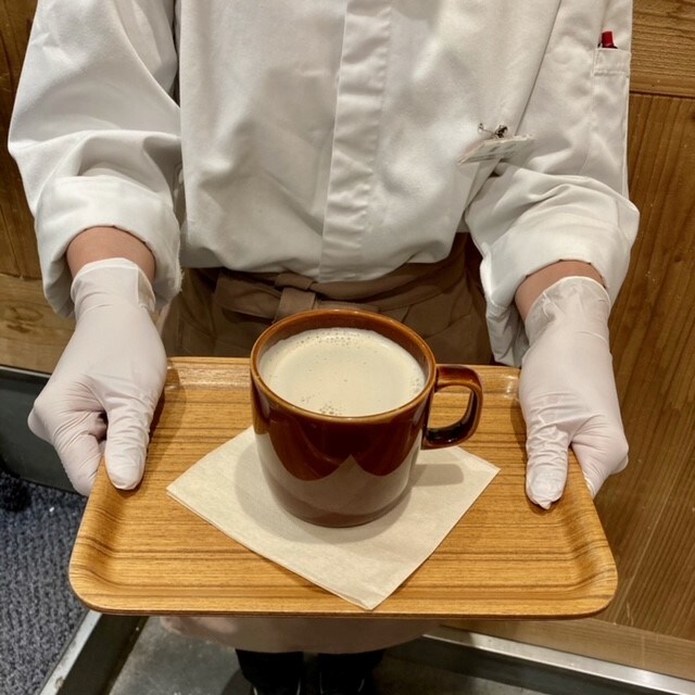 【CafeMUJIピオレ明石】当店限定｜黒豆茶ラテはいかがでしょうか？