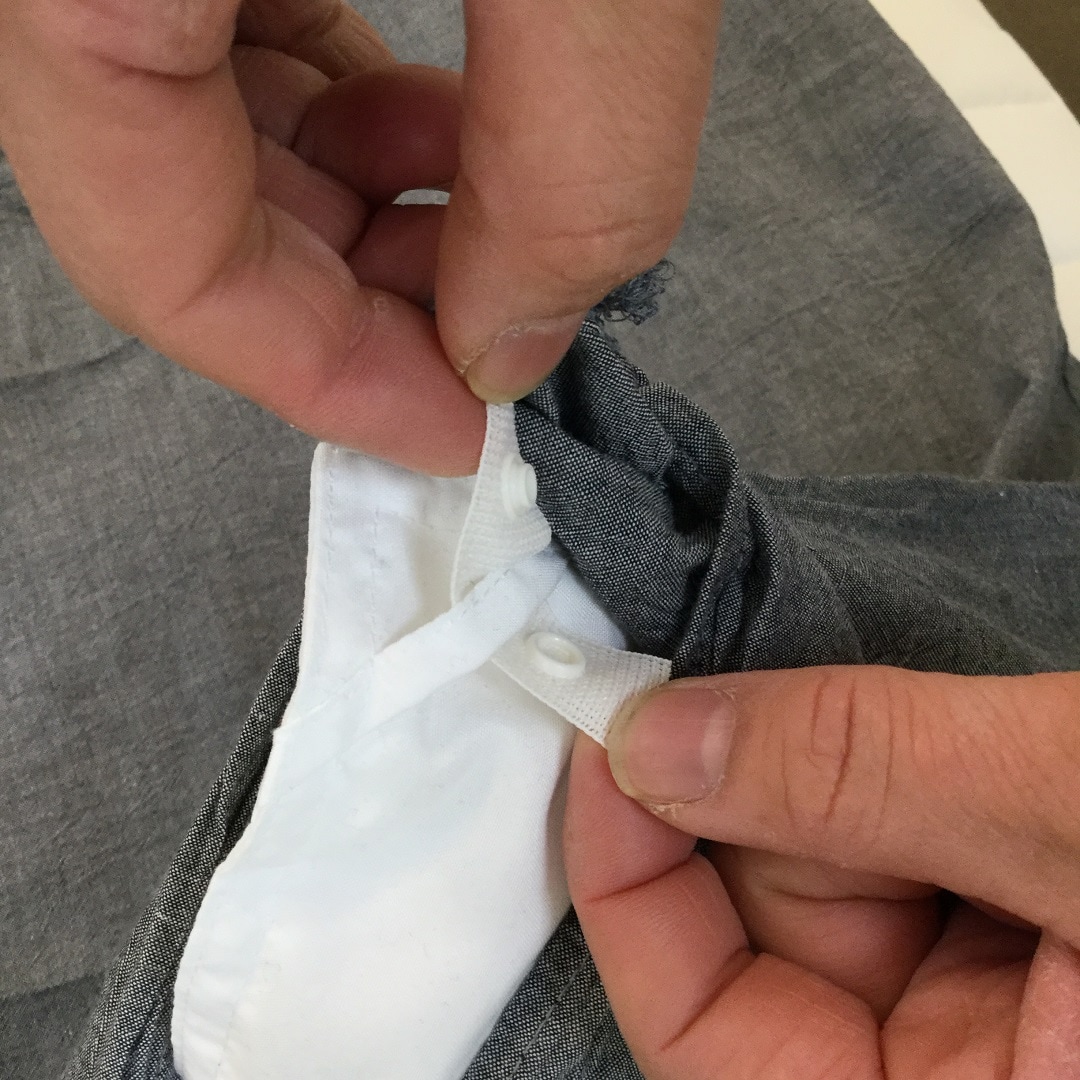 【大津西武】スナップボタンを着ける