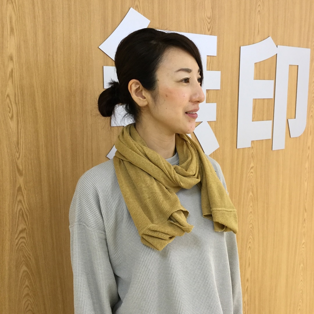 【大津西武】UVカットフレンチリネンボレロ巻く