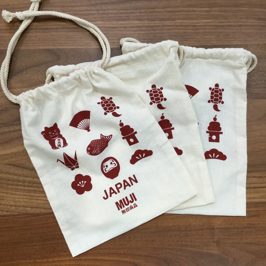 【大津西武】巾着縁起物柄