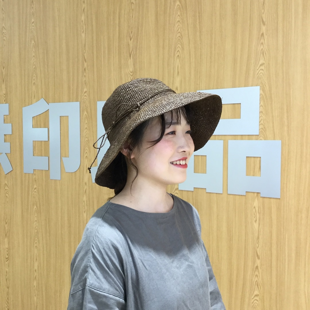 【大津西武】ラフィアつば広帽子