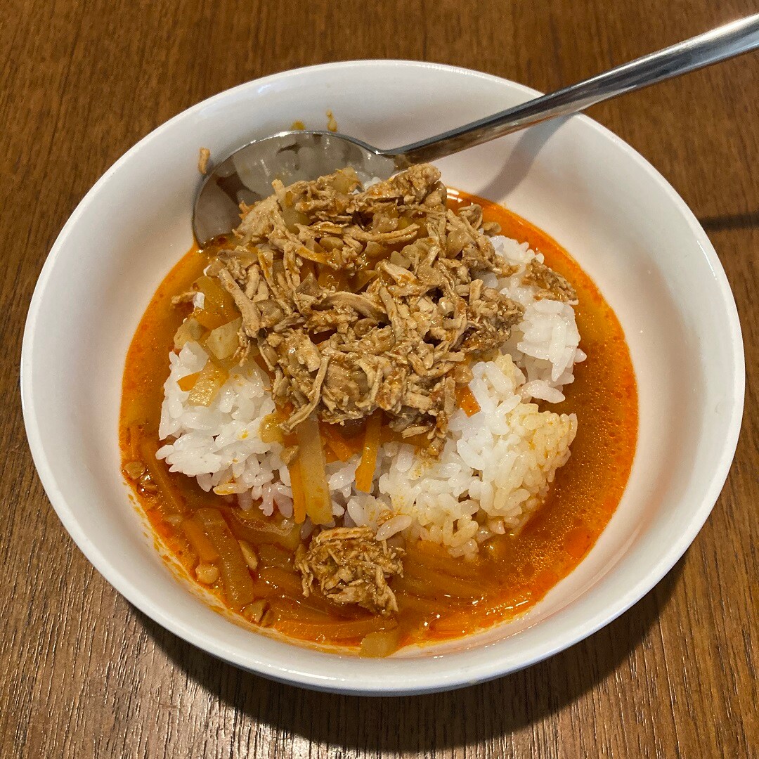 【大津西武】ごはんにかける麻辣鶏絲