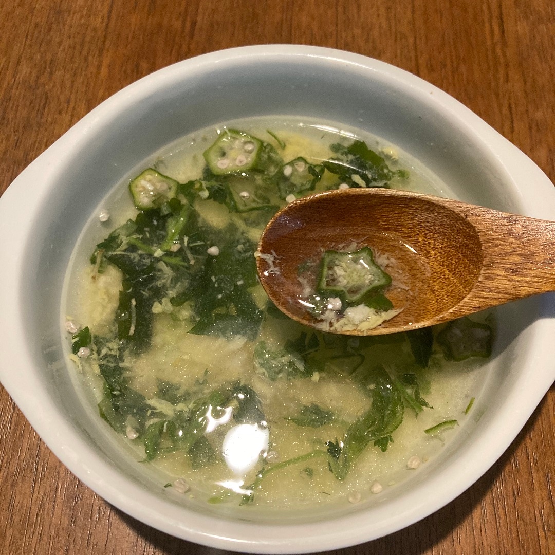 【大津西武】食べるスープオクラ入りねばねば野菜のスープ