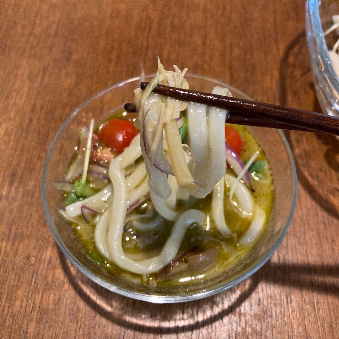 【大津西武】グリーンカレーつけ麺