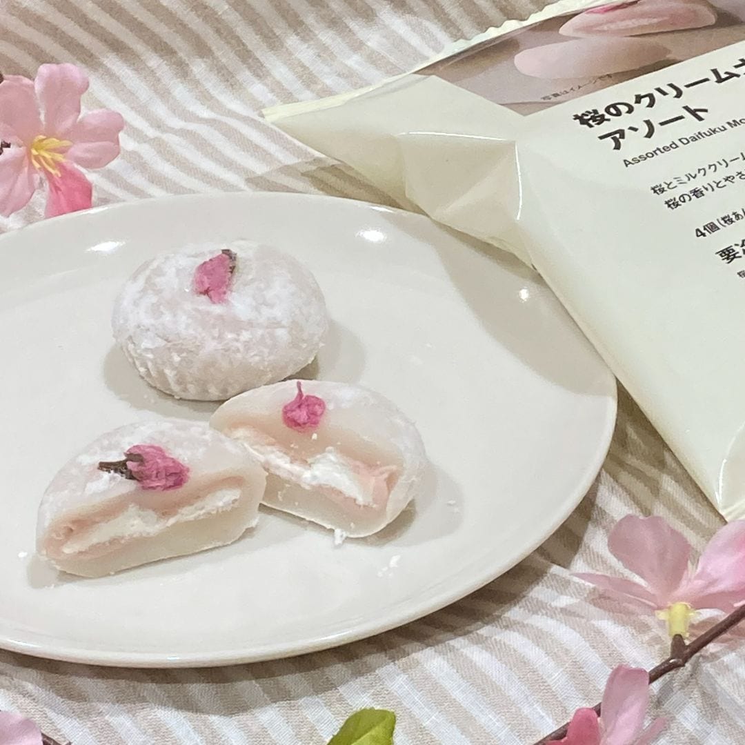 桜のクリーム大福