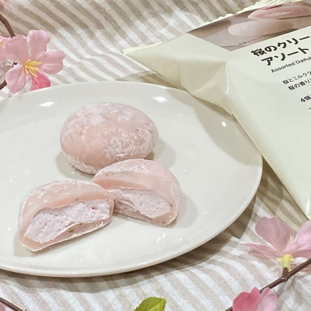 桜のクリーム大福