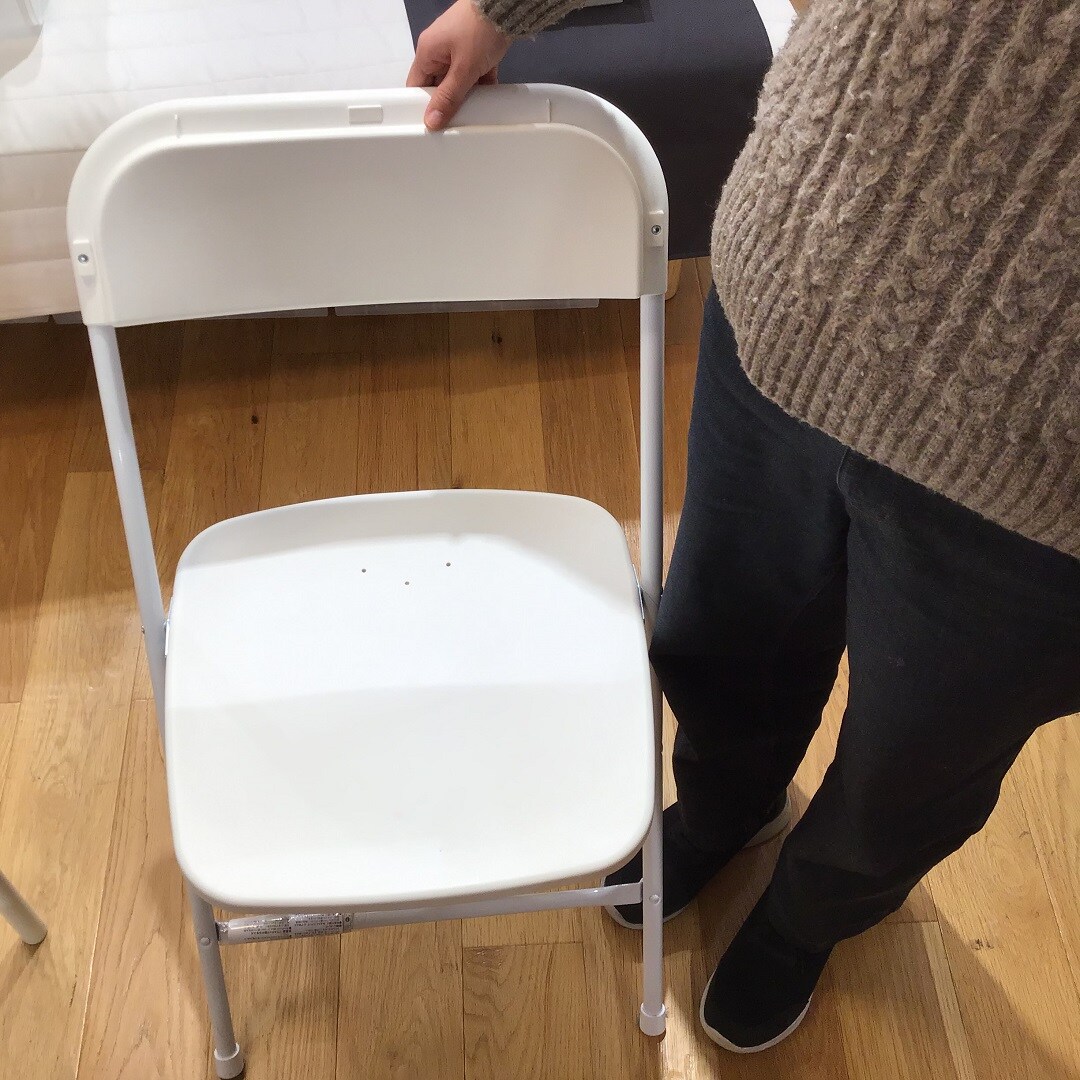 【トキハわさだタウン】スチールパイプ折りたたみチェア