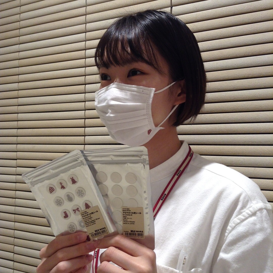 【MUJI comエトモ武蔵小山】マスクに貼る　アロマオイル用シール