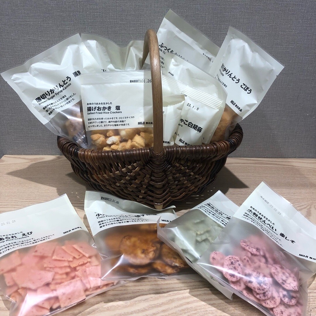 【ゆめタウン下松】おかき・かりんとう・せんべい・あられ、たくさん入荷いたしました。