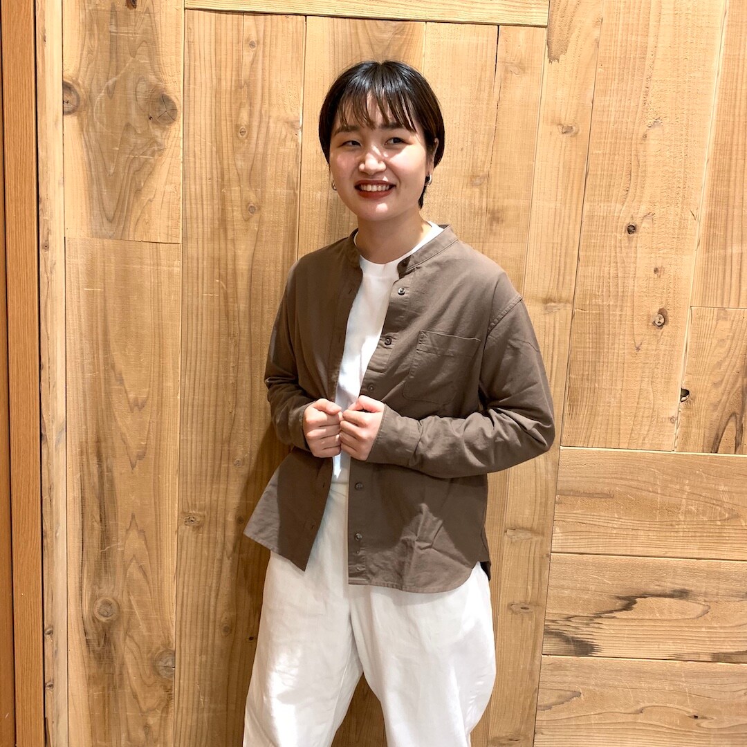 お気に入り 無印良品 スタンドカラーシャツ