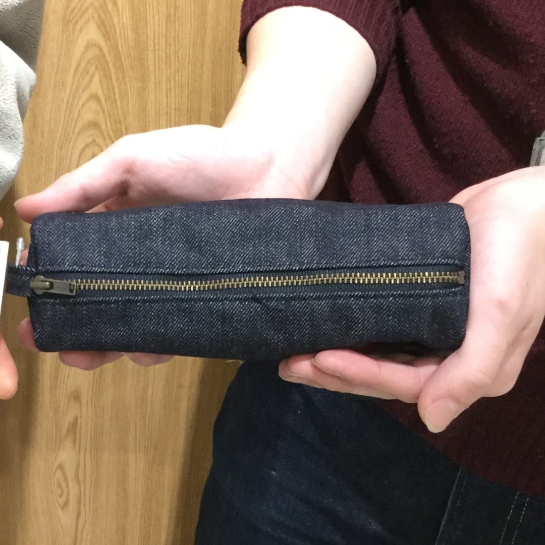 【川口前川】文房具デニムペンケース