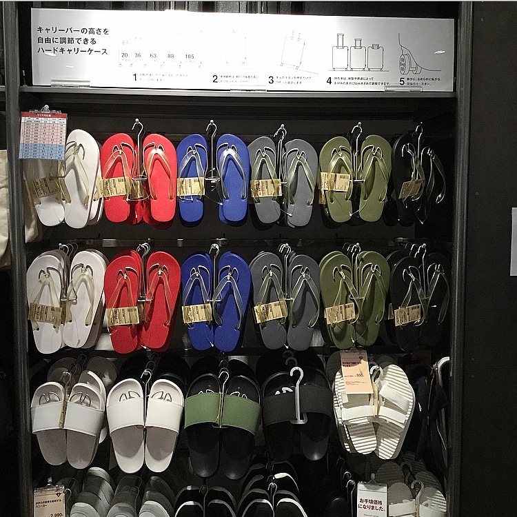 【MUJI to GO 新千歳空港】足なりサンダル