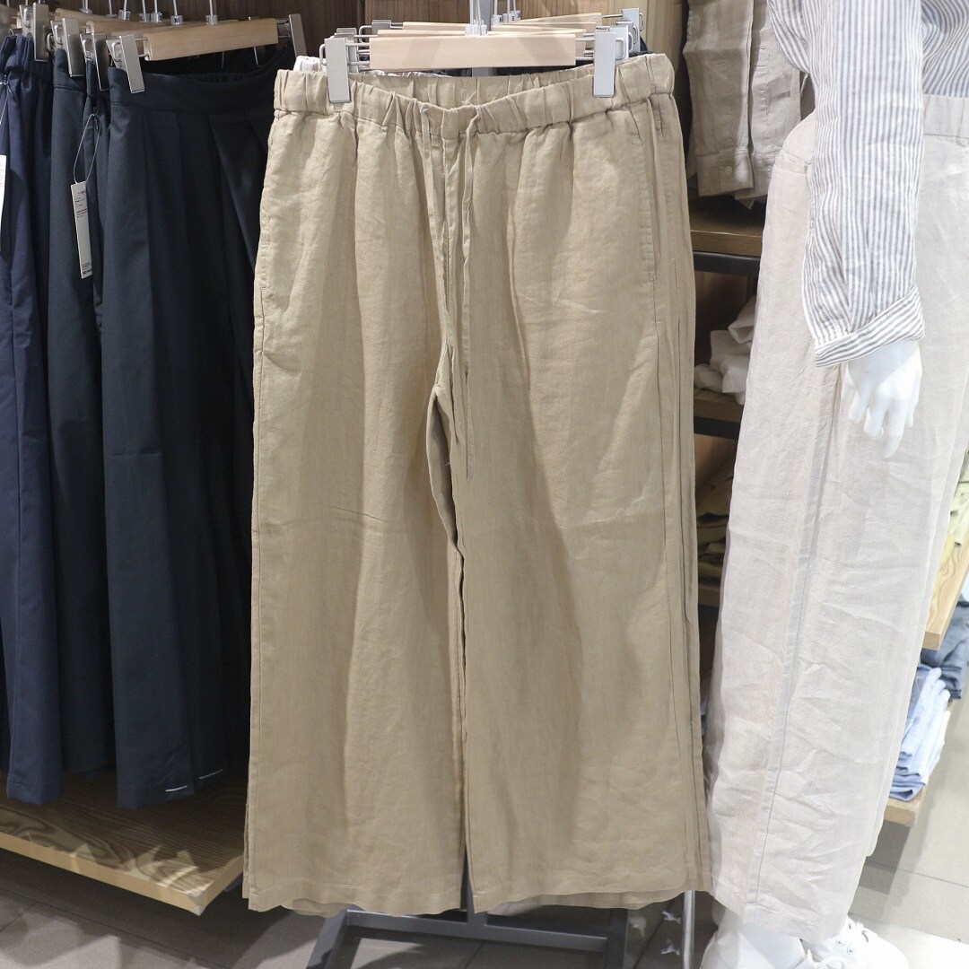 リネンストレートパンツ