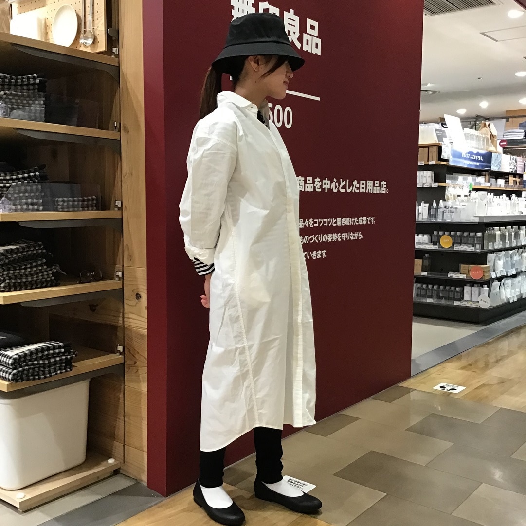 レギュラーカラー長袖ワンピース