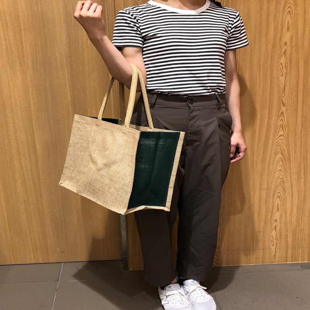 色付きジュートマイバッグ