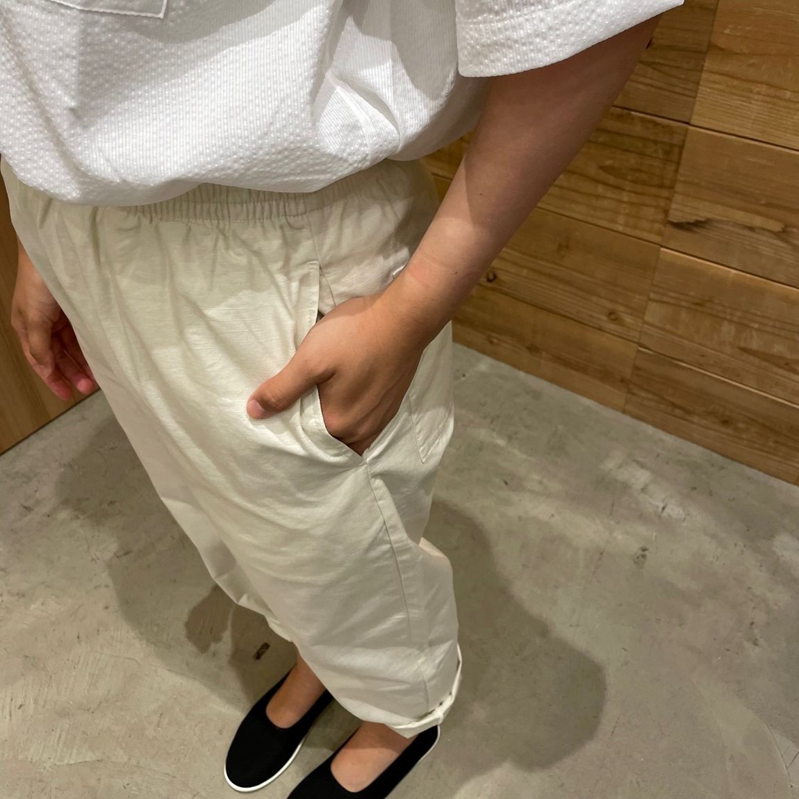 パンツ　ポケット　アップ