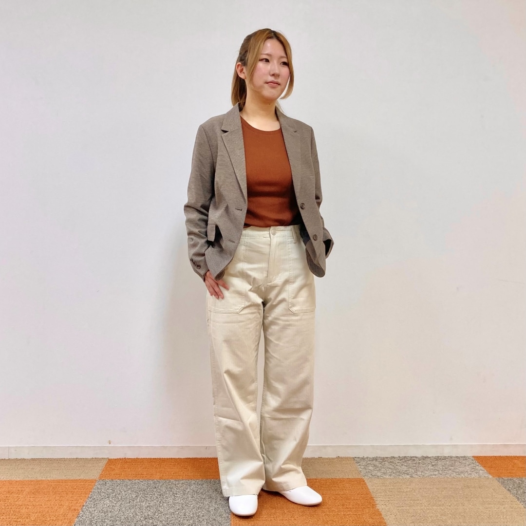 【ザ・モール仙台長町】秋らしい色味とあたたかい素材感のコーディネート