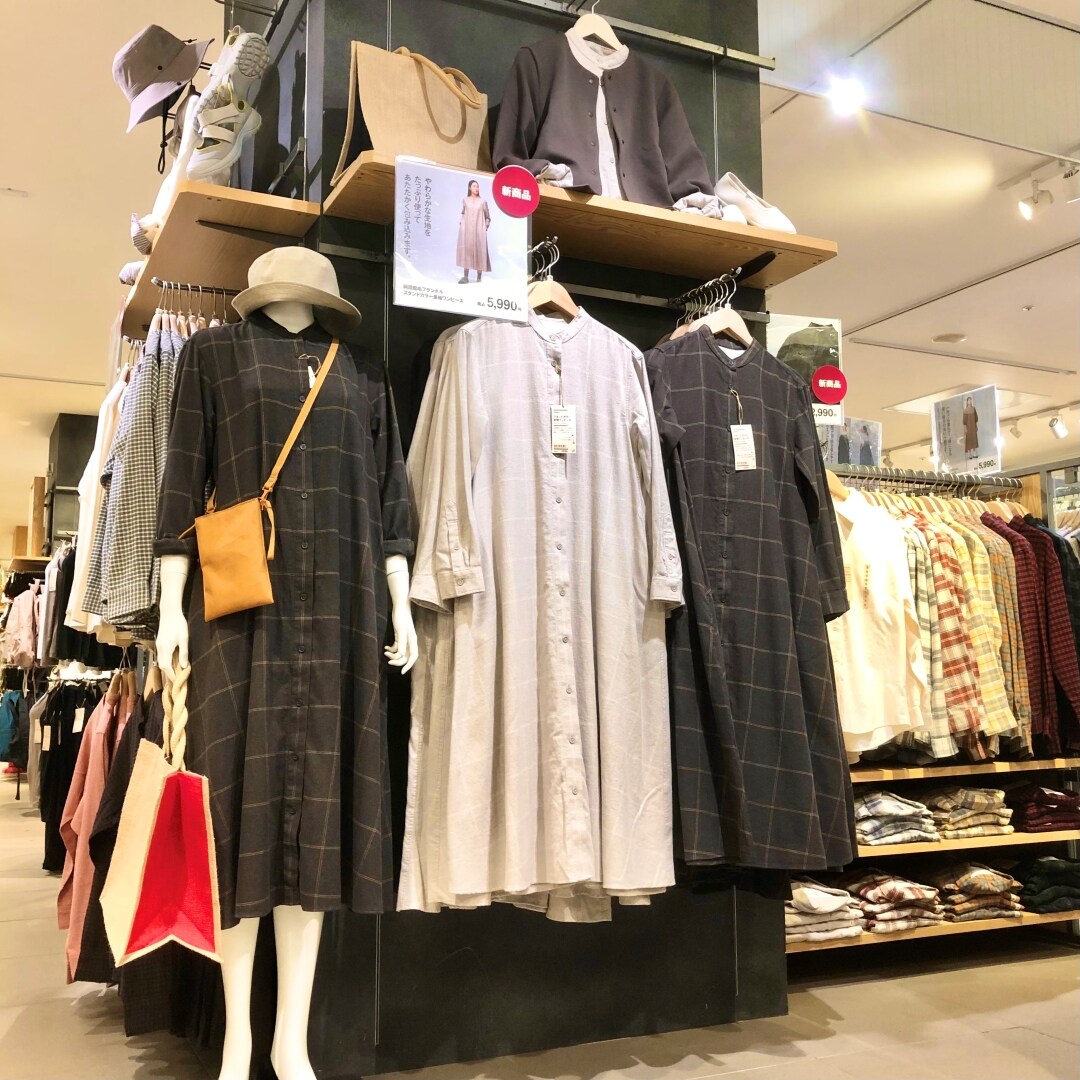 【ザ・モール仙台長町】店内のフランネル生地商品売場の様子