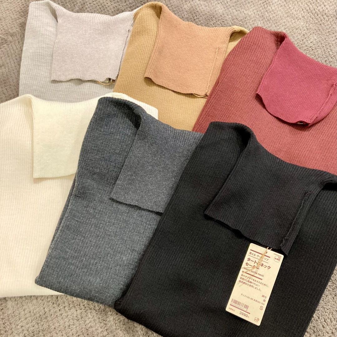 【ザ・モール仙台長町】紳士　洗えるウールリブタートルネックセーター