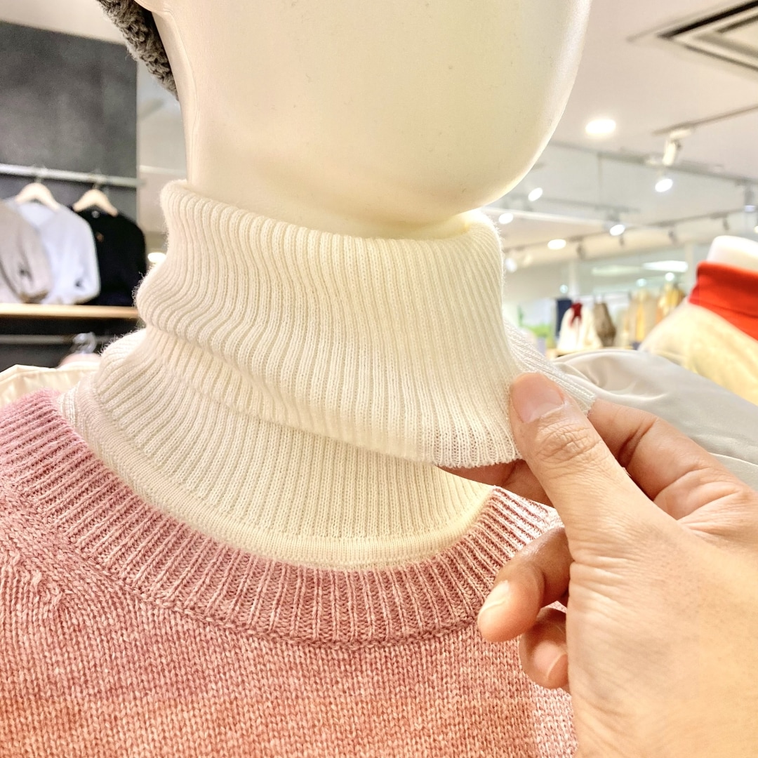 【ザ・モール仙台長町】やわらかな肌当たりで首元がチクチクしません