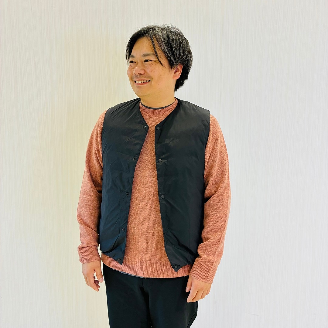 紳士　ウールミドルゲージセーターコーデ