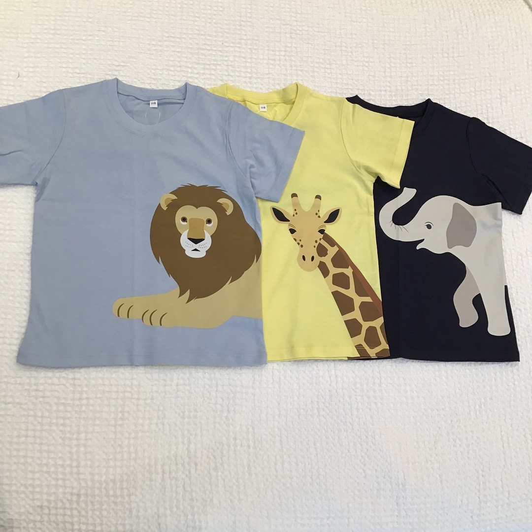 ライオンキリンゾウTシャツ
